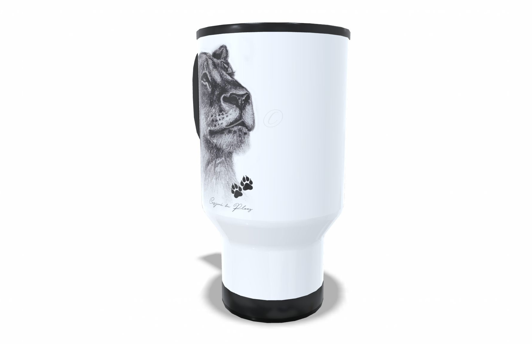 Lioness Stainless Steel Travel Mug - Casjané du Plooy Art