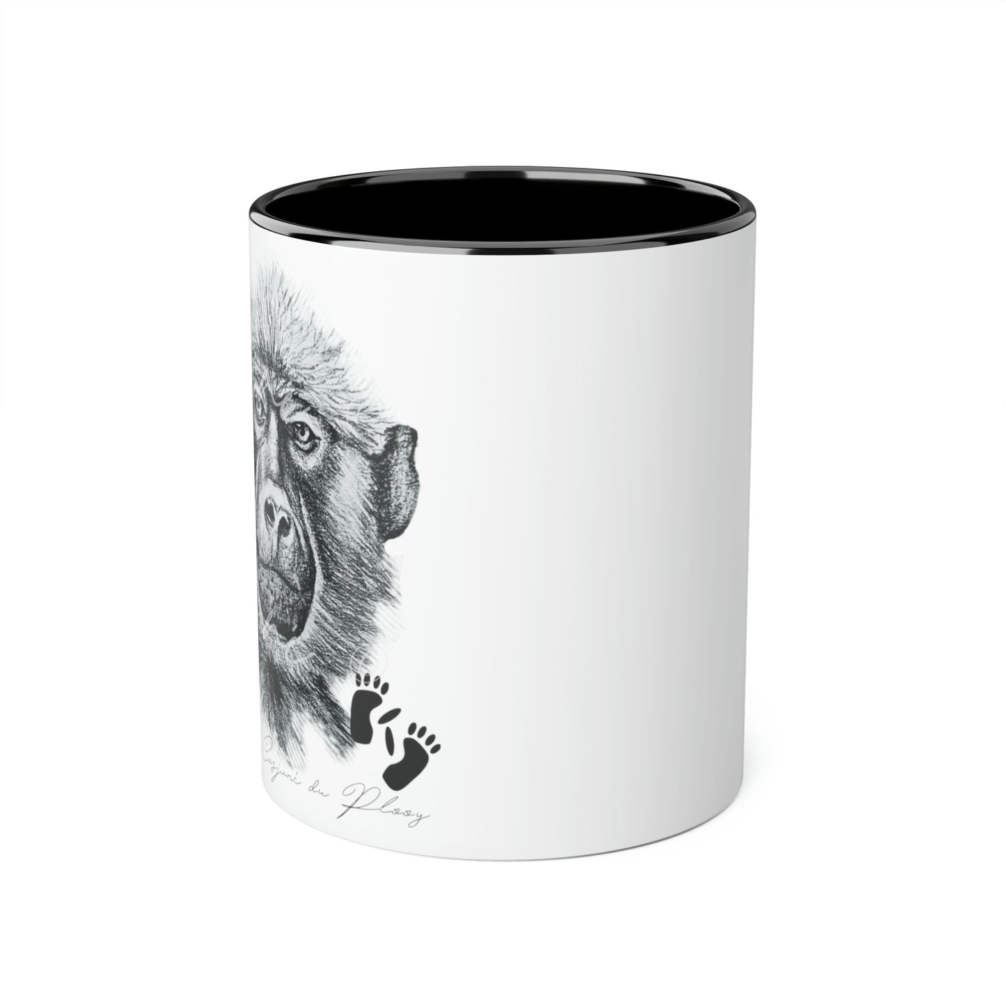 Baboon Ceramic Coffee Mug - Casjané du Plooy Art