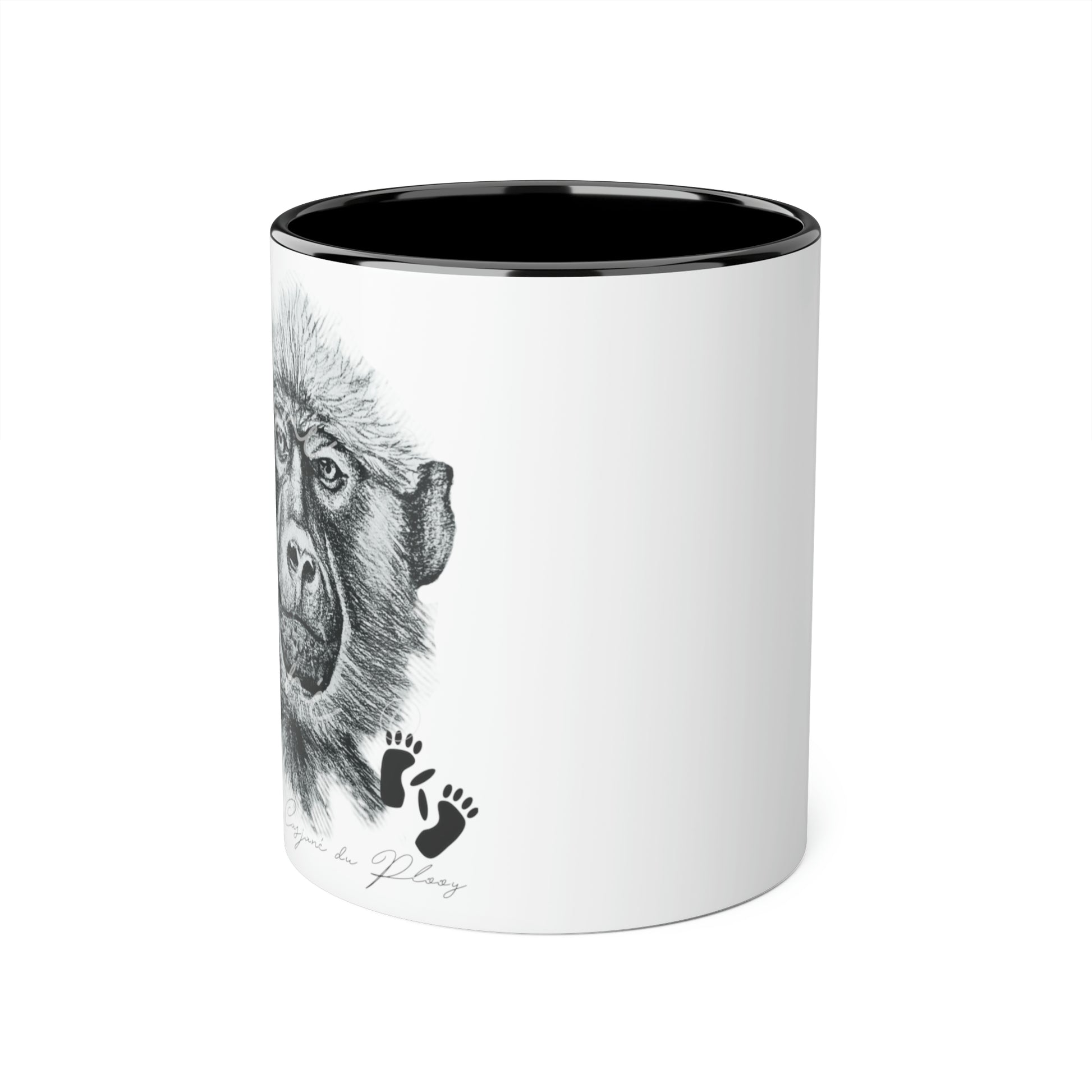 Baboon Ceramic Coffee Mug - Casjané du Plooy Art