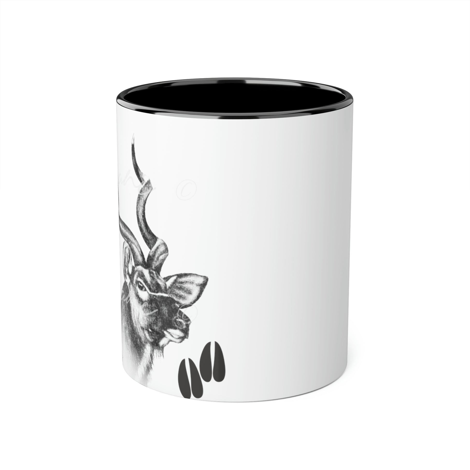 Kudu Ceramic Coffee Mug - Casjané du Plooy Art
