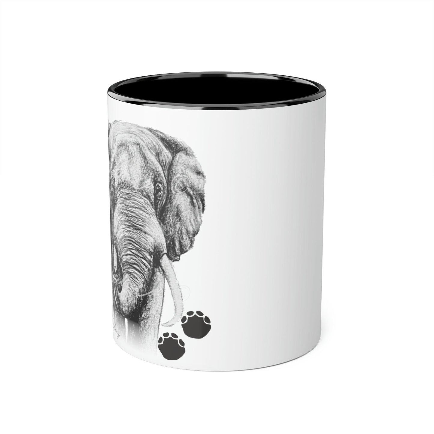 Elephant Ceramic Coffee Mug - Casjané du Plooy Art