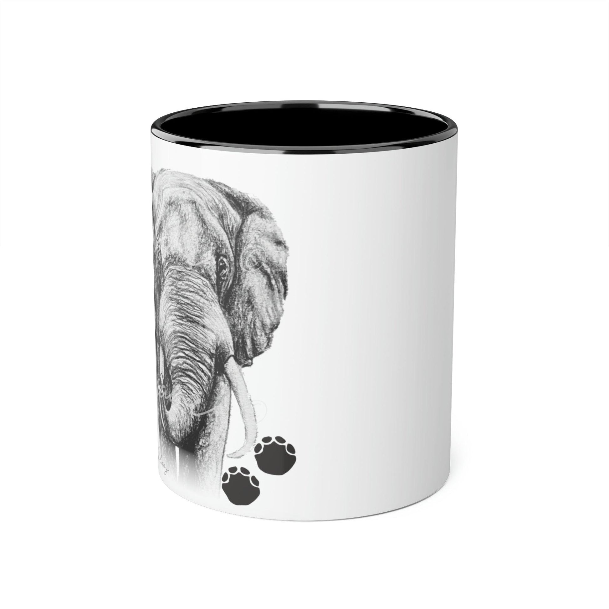 Elephant Ceramic Coffee Mug - Casjané du Plooy Art