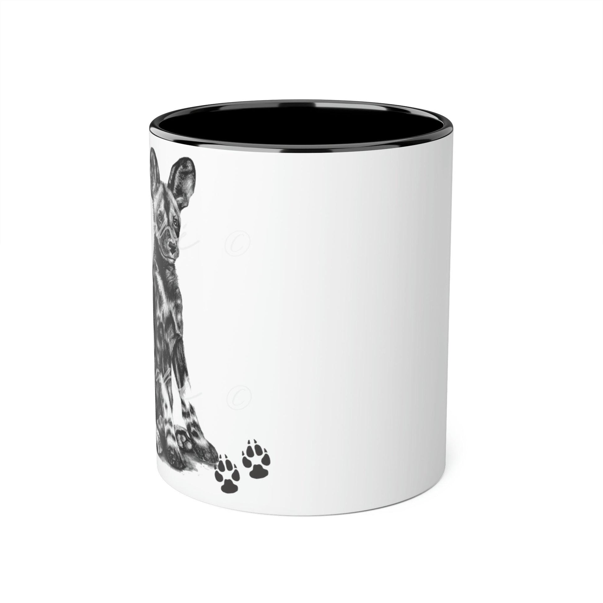 Wild dog Ceramic Coffee Mug - Casjané du Plooy Art