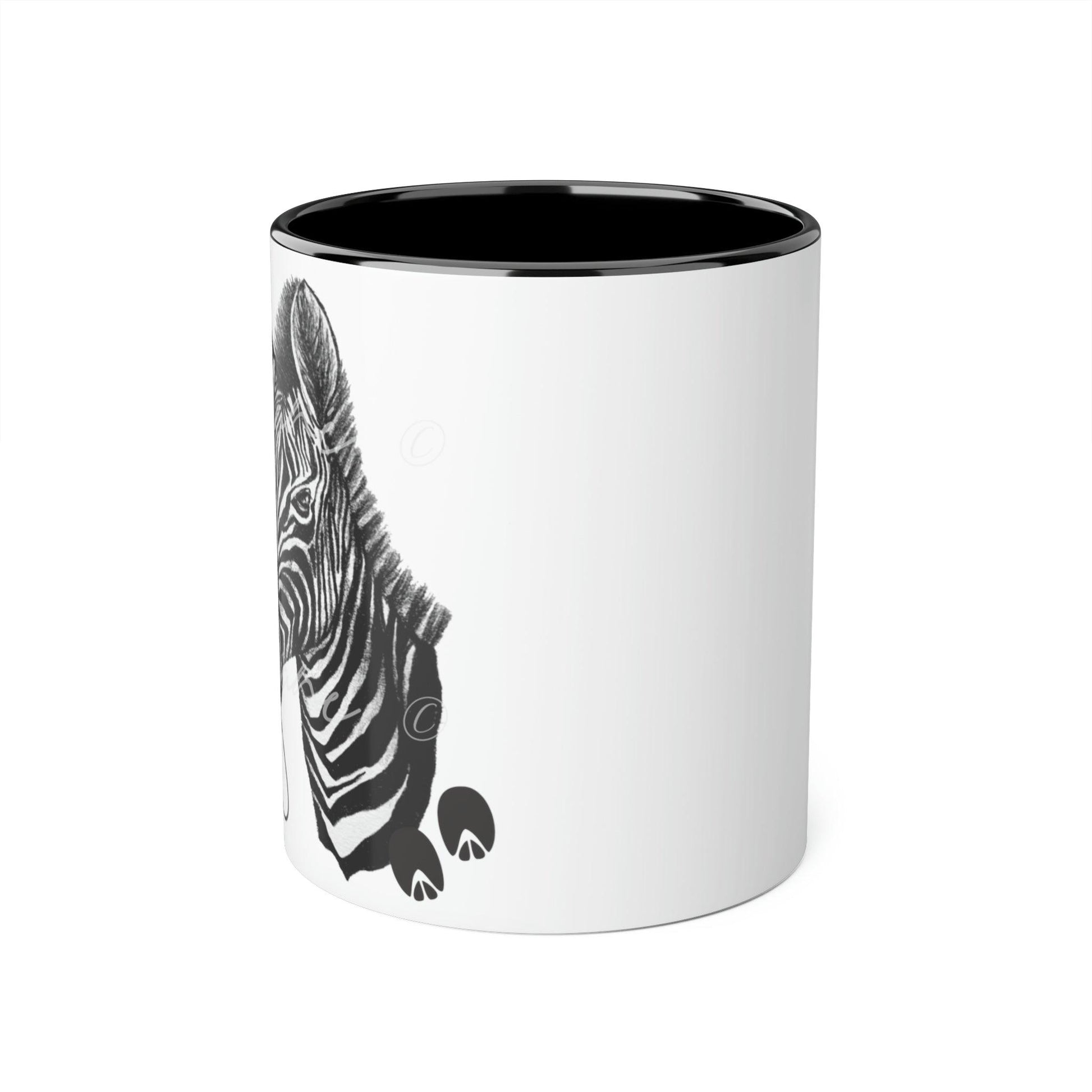 Zebra Ceramic Coffee Mug - Casjané du Plooy Art