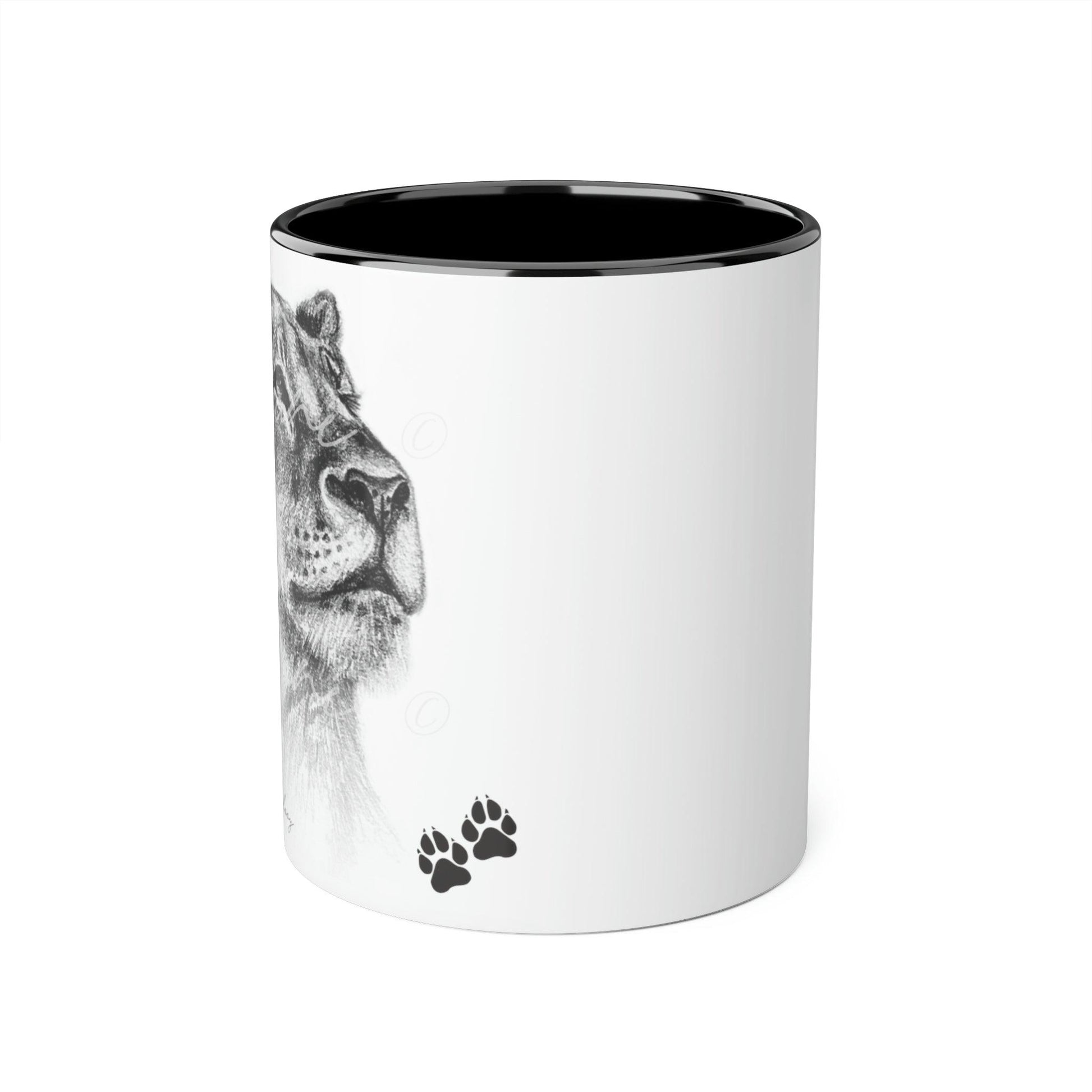 Lioness Ceramic Coffee Mug - Casjané du Plooy Art