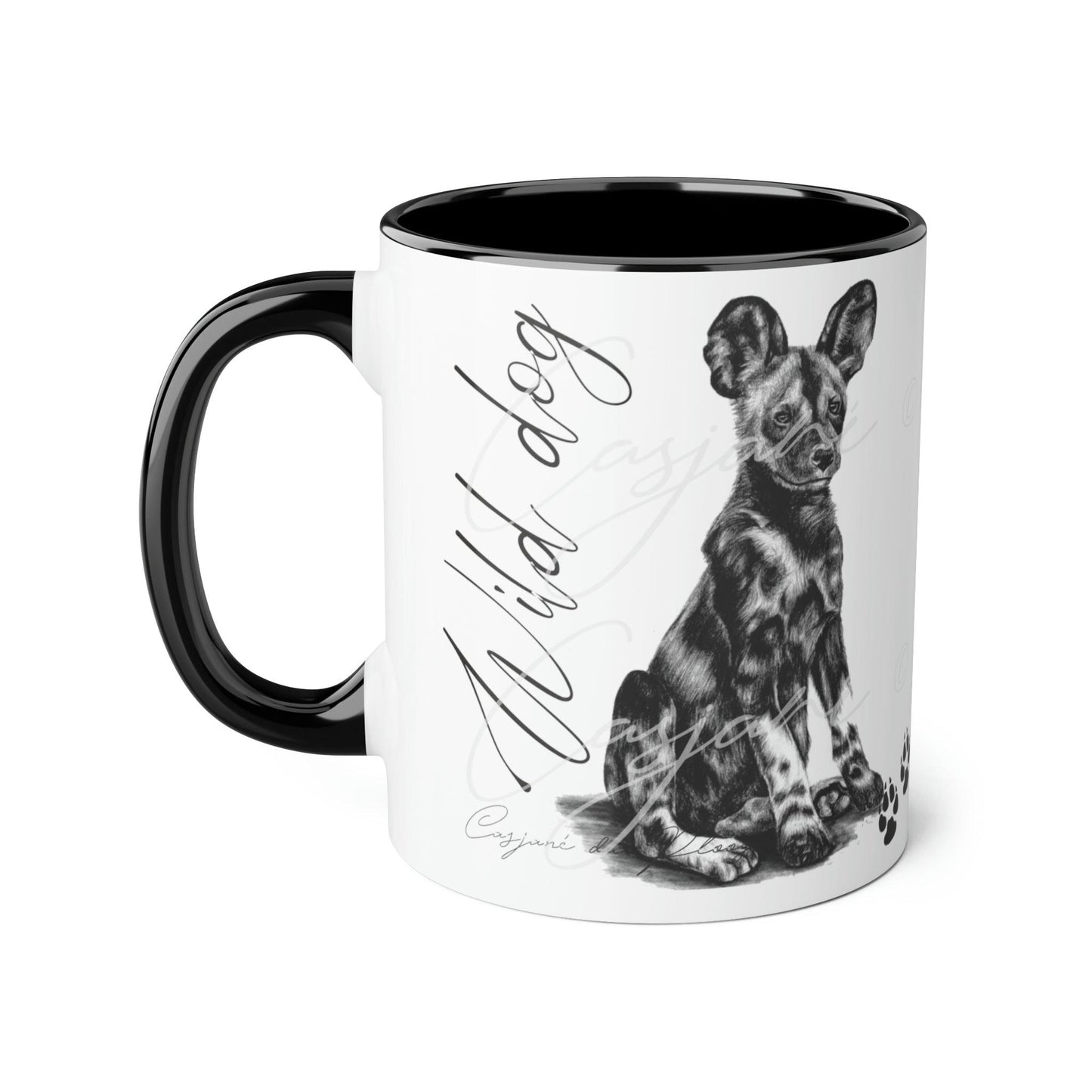 Wild dog Ceramic Coffee Mug - Casjané du Plooy Art
