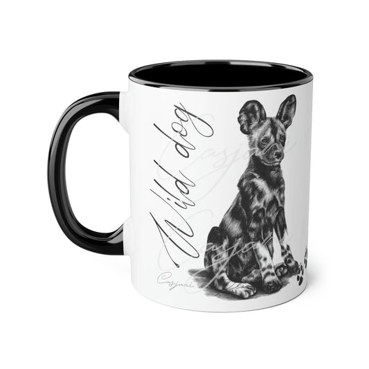 Wild dog Ceramic Coffee Mug - Casjané du Plooy Art