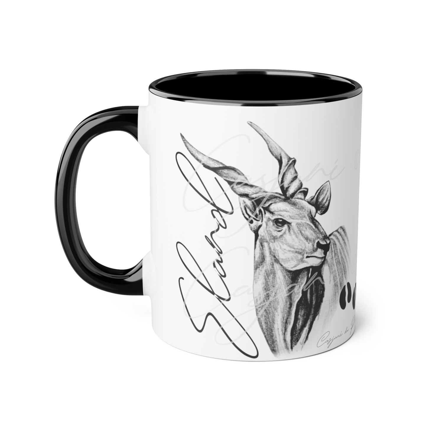 Eland Ceramic Coffee Mug - Casjané du Plooy Art