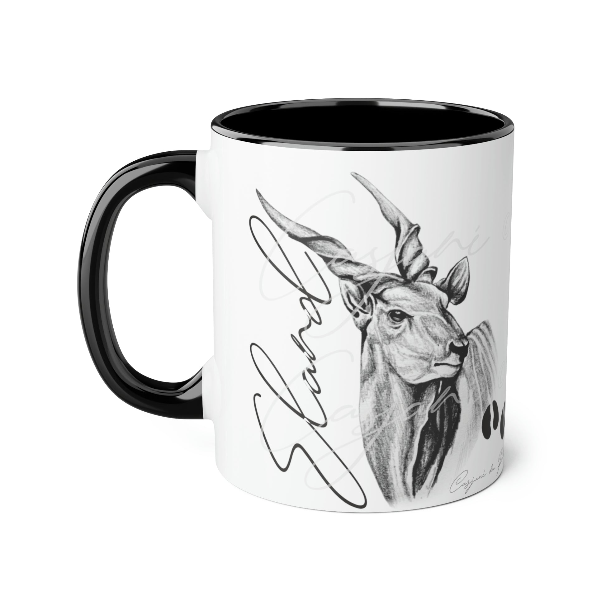 Eland Ceramic Coffee Mug - Casjané du Plooy Art