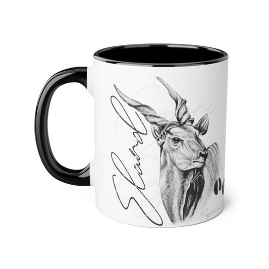 Eland Ceramic Coffee Mug - Casjané du Plooy Art