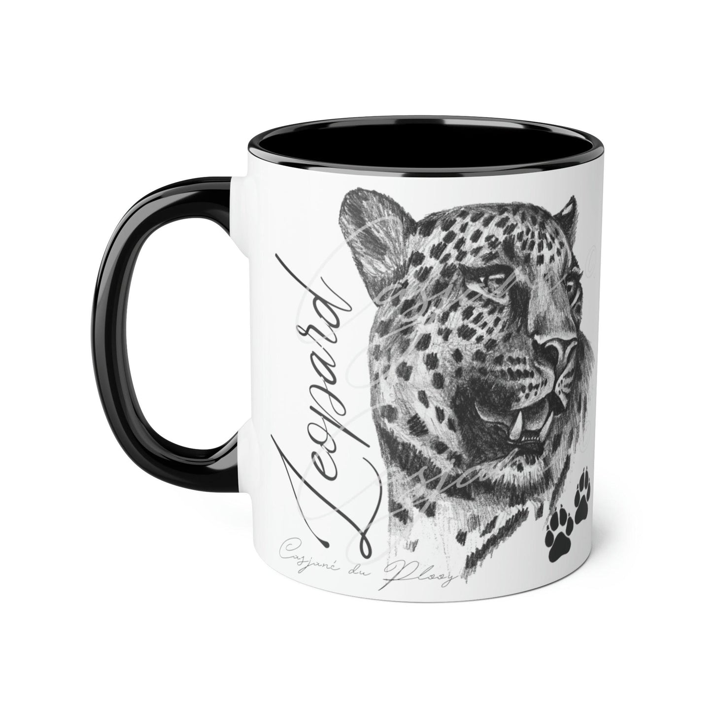 Leopard Ceramic Coffee Mug - Casjané du Plooy Art