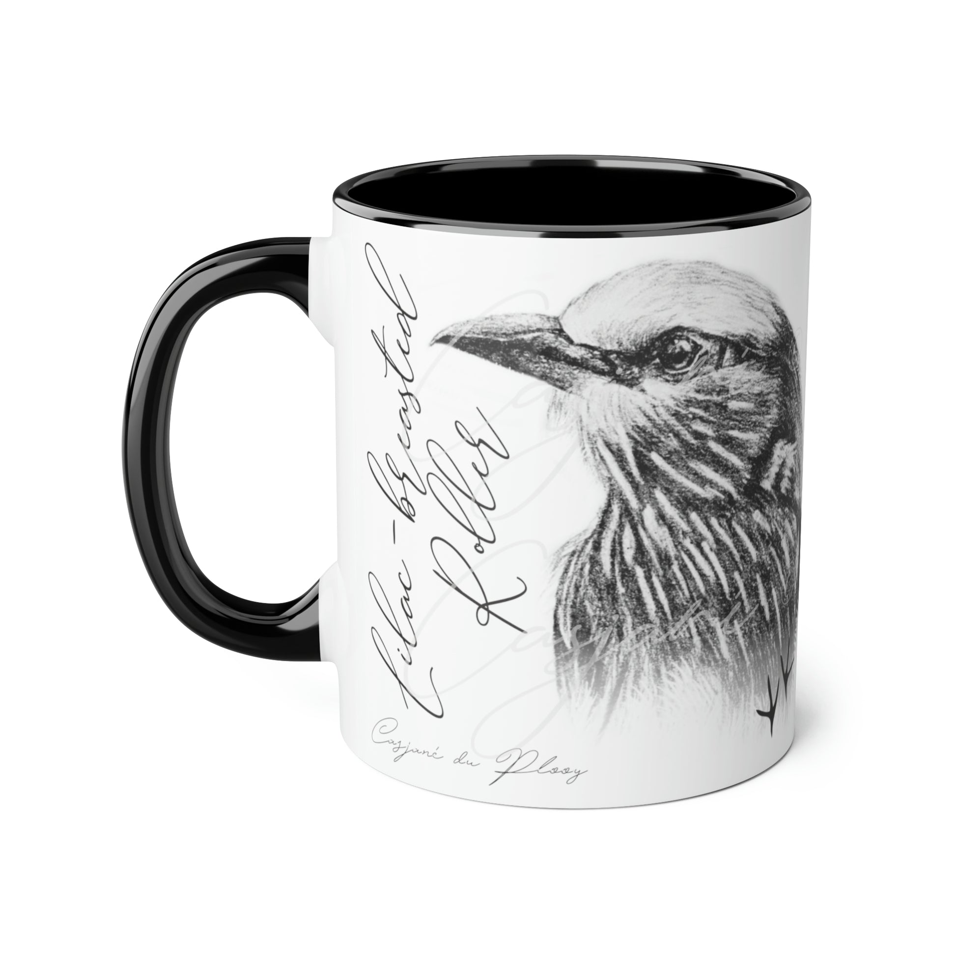 Lilac Breasted Roller Ceramic Coffee Mug - Casjané du Plooy Art