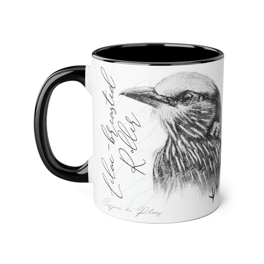 Lilac Breasted Roller Ceramic Coffee Mug - Casjané du Plooy Art