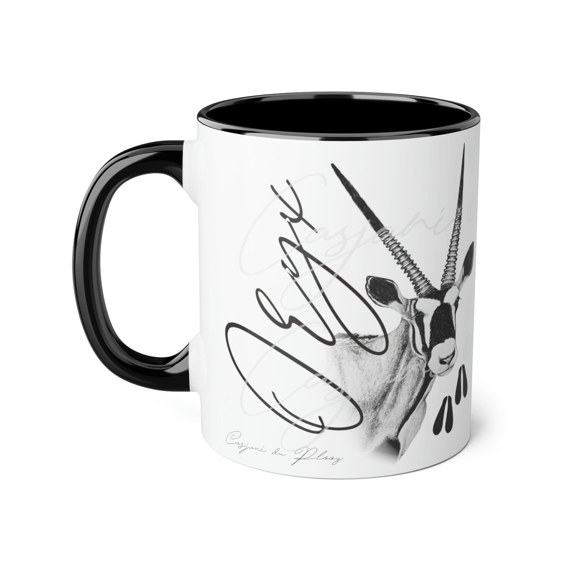 Oryx Ceramic Coffee Mug - Casjané du Plooy Art