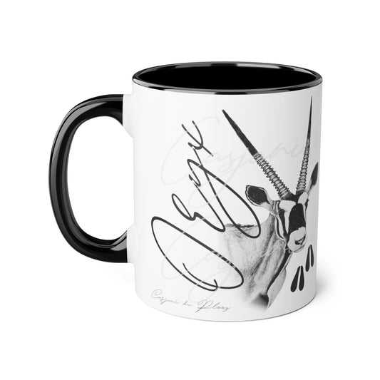 Oryx Ceramic Coffee Mug - Casjané du Plooy Art