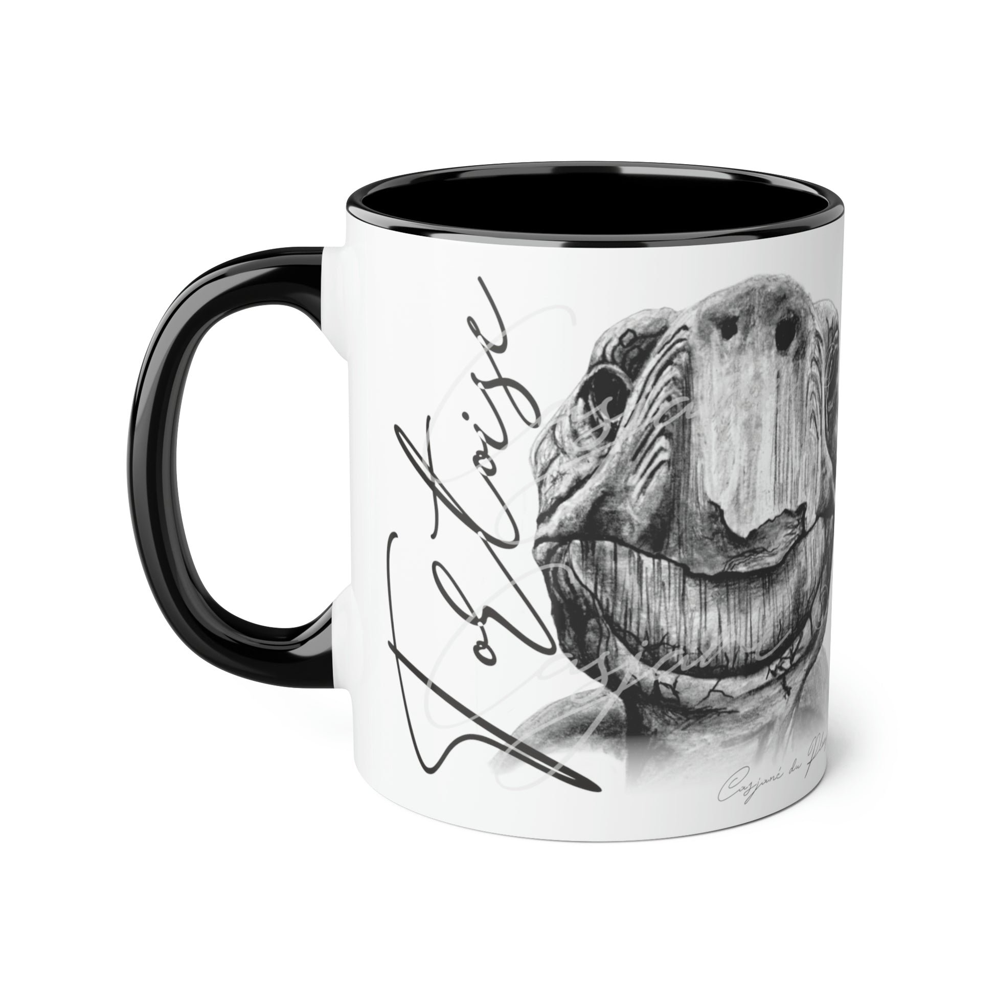 Tortoise Ceramic Coffee Mug - Casjané du Plooy Art