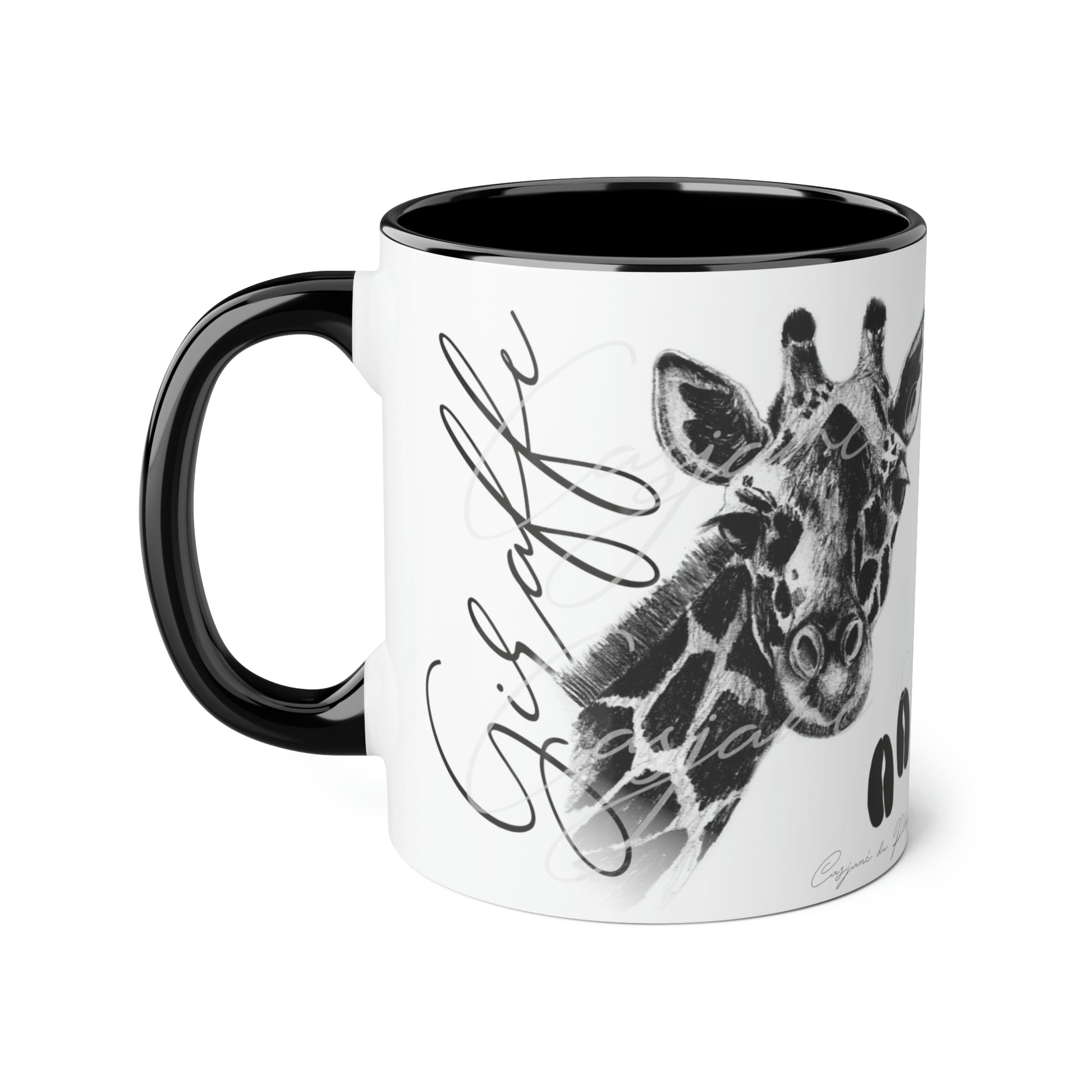 Giraffe Ceramic Coffee Mug - Casjané du Plooy Art