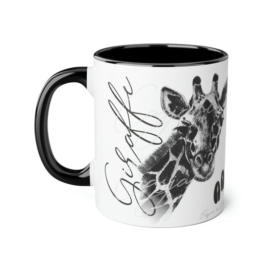 Giraffe Ceramic Coffee Mug - Casjané du Plooy Art