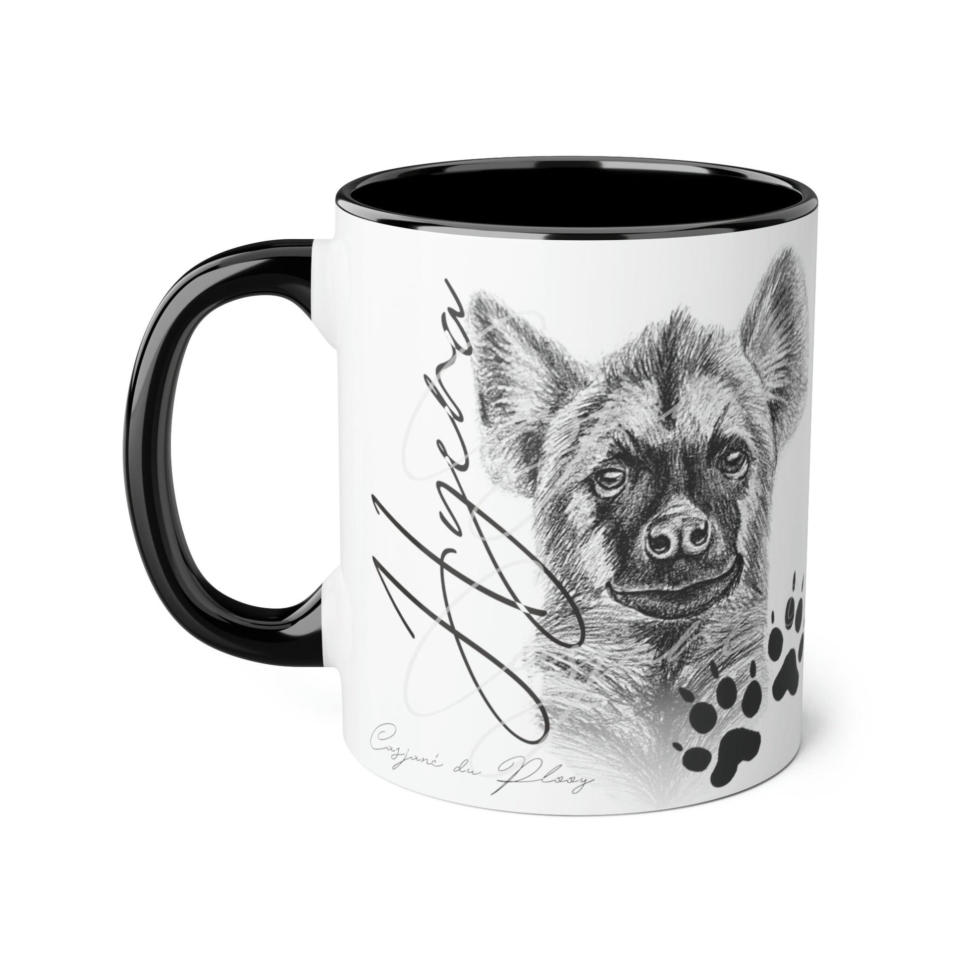 Hyena Ceramic Coffee Mug - Casjané du Plooy Art