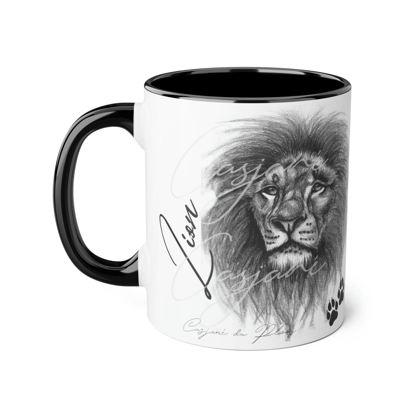 Lion Ceramic Coffee Mug - Casjané du Plooy Art
