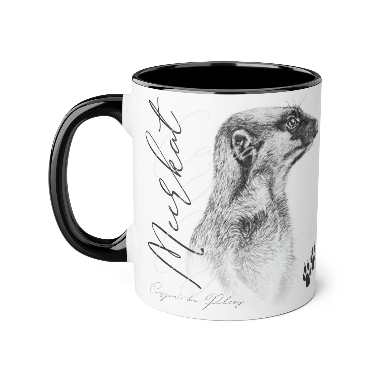 Meerkat Ceramic Coffee Mug - Casjané du Plooy Art
