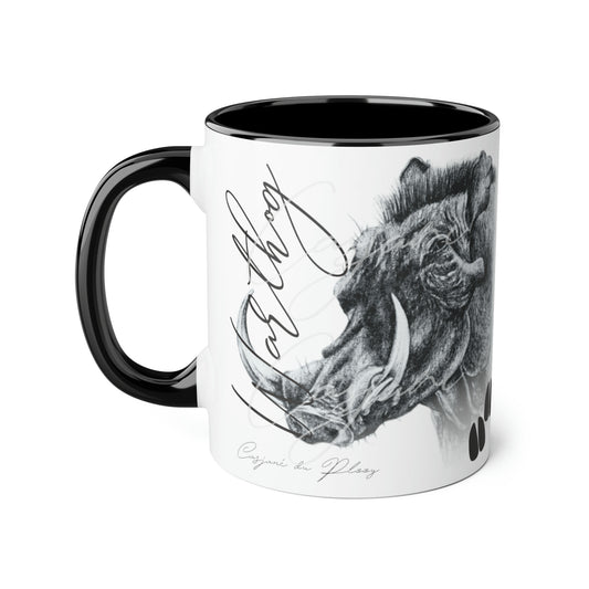 Warthog Ceramic Coffee Mug - Casjané du Plooy Art