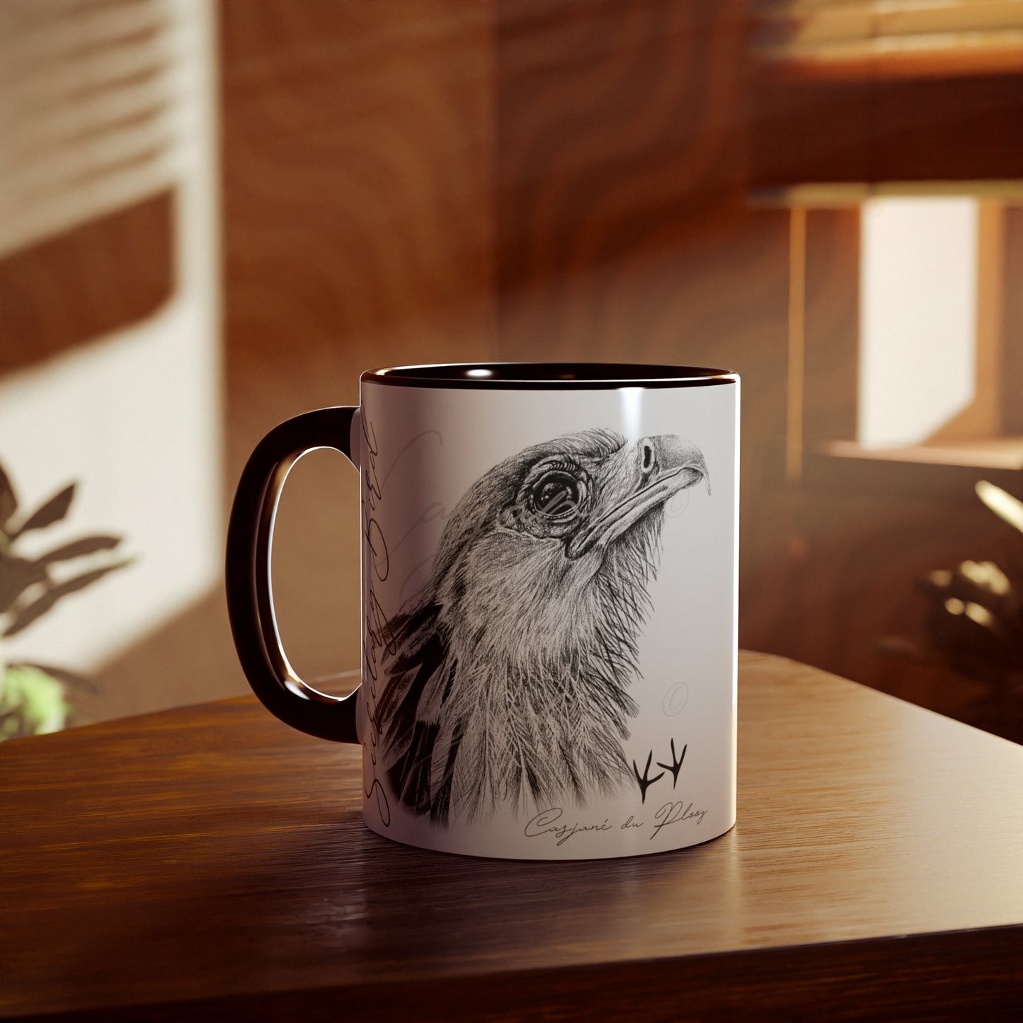 Sekretaris voël Keramiek koffiebeker
