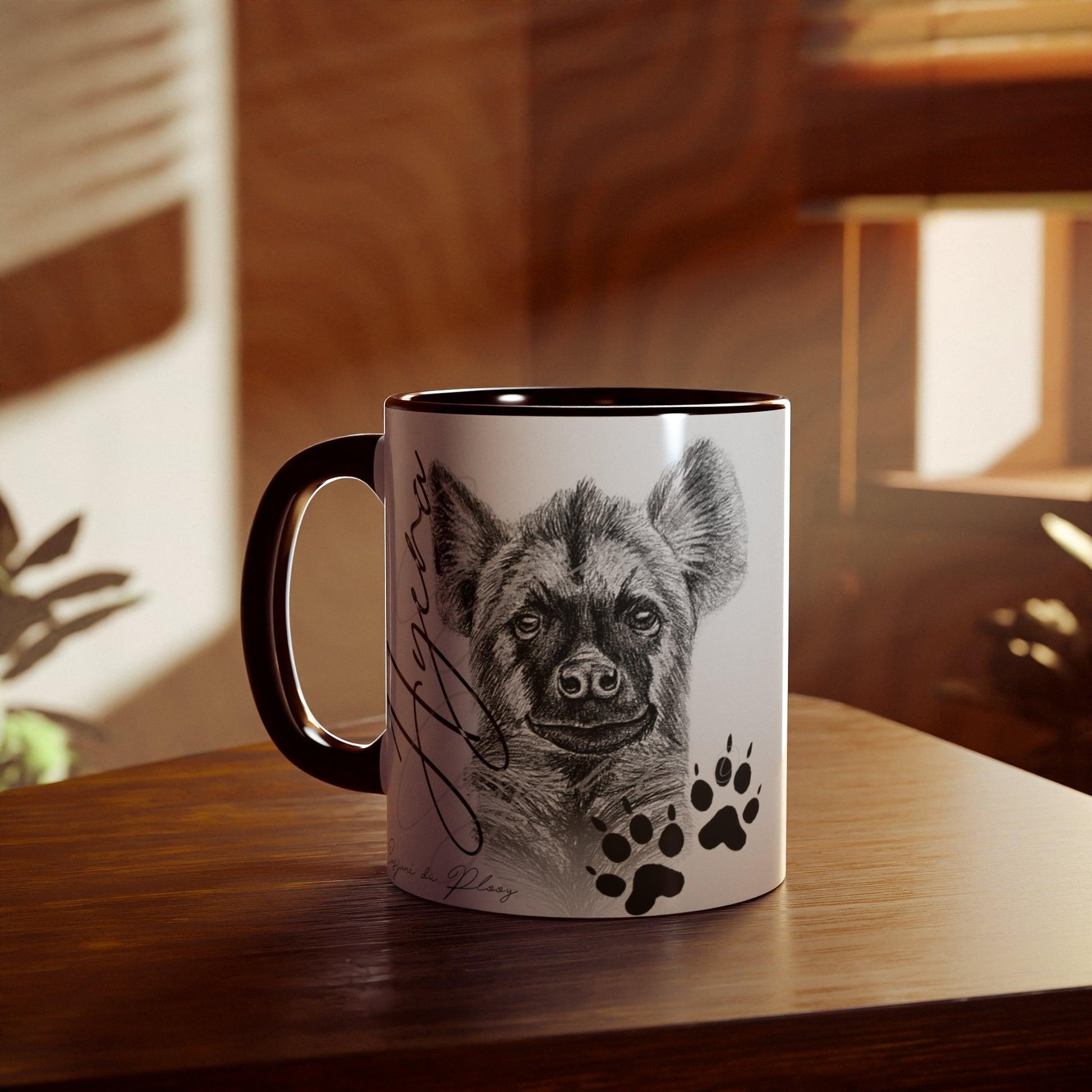 Hyena Ceramic Coffee Mug - Casjané du Plooy Art