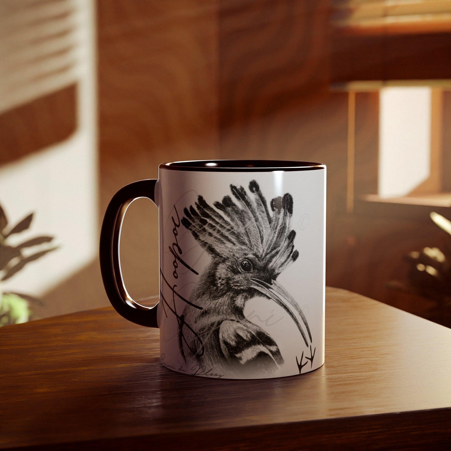 Hoopoe Ceramic Coffee Mug - Casjané du Plooy Art