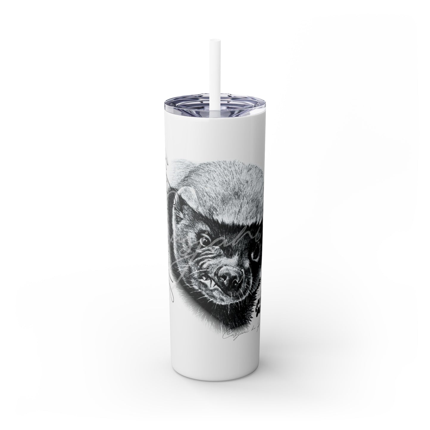 Honey Badger 20oz Skinny Tumbler