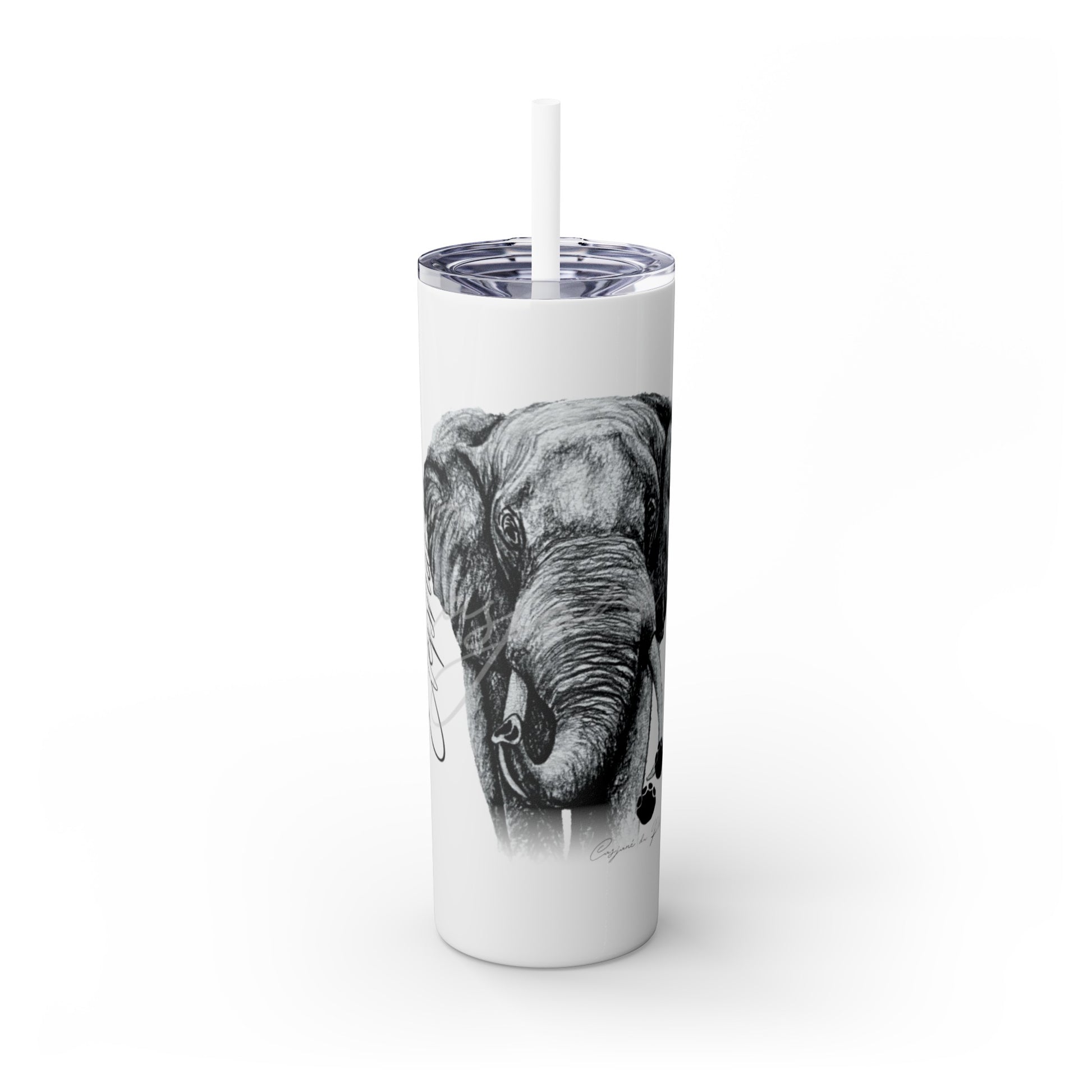 Elephant 20oz Skinny Tumbler - Casjané du Plooy Art