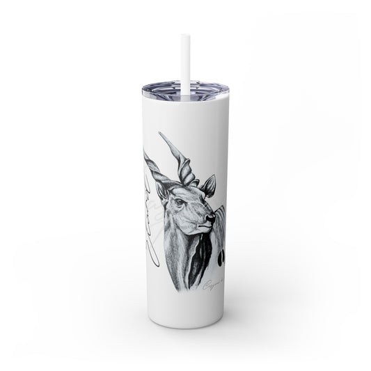 Eland 20oz Skinny Tumbler - Casjané du Plooy Art
