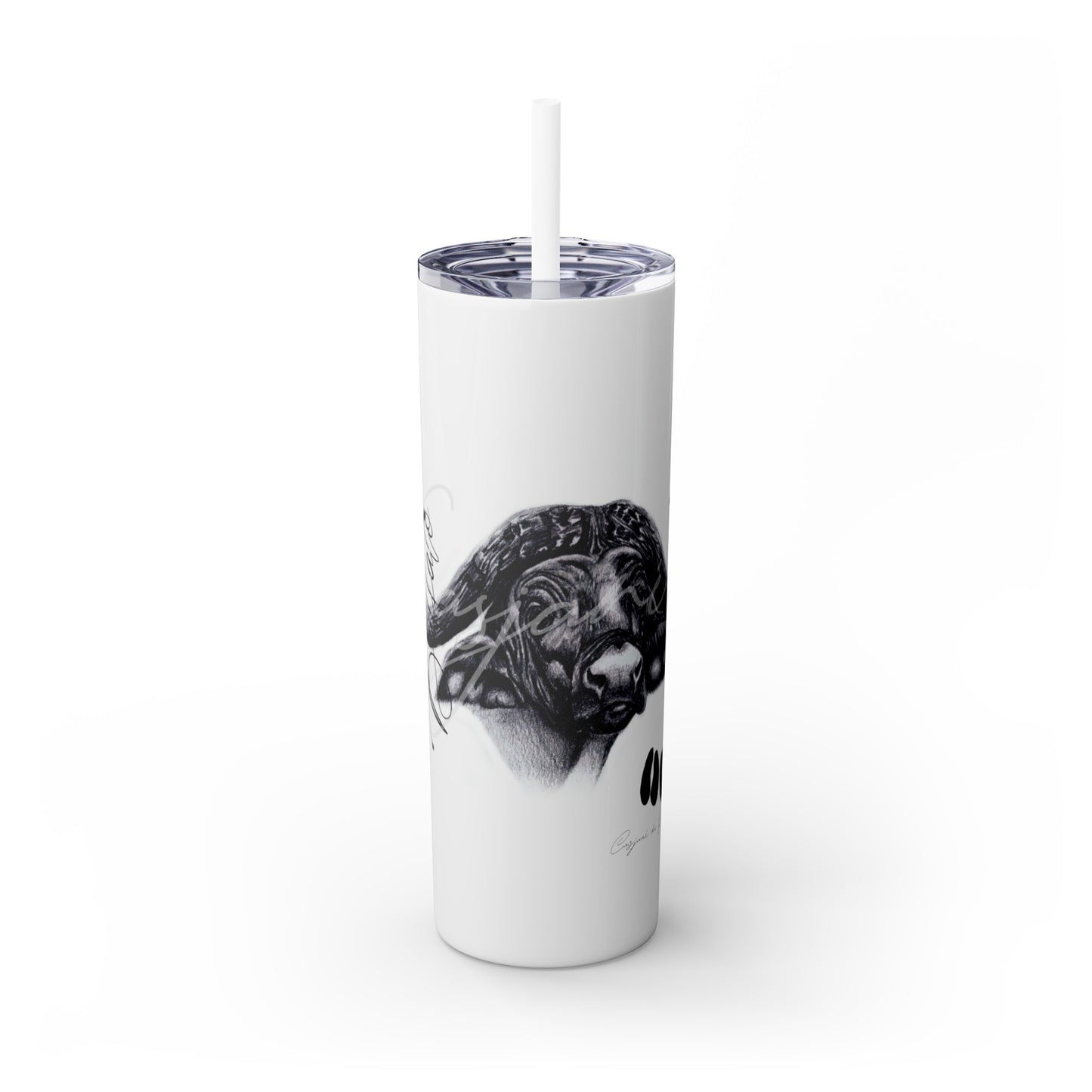 Buffalo 20oz Skinny Tumbler - Casjané du Plooy Art