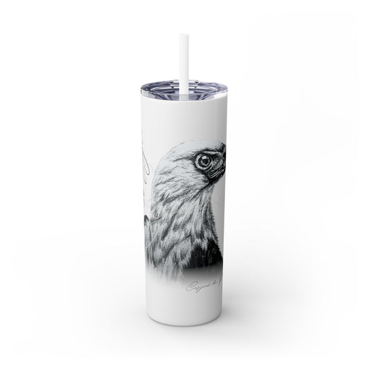 Fish Eagle 20oz Skinny Tumbler - Casjané du Plooy Art
