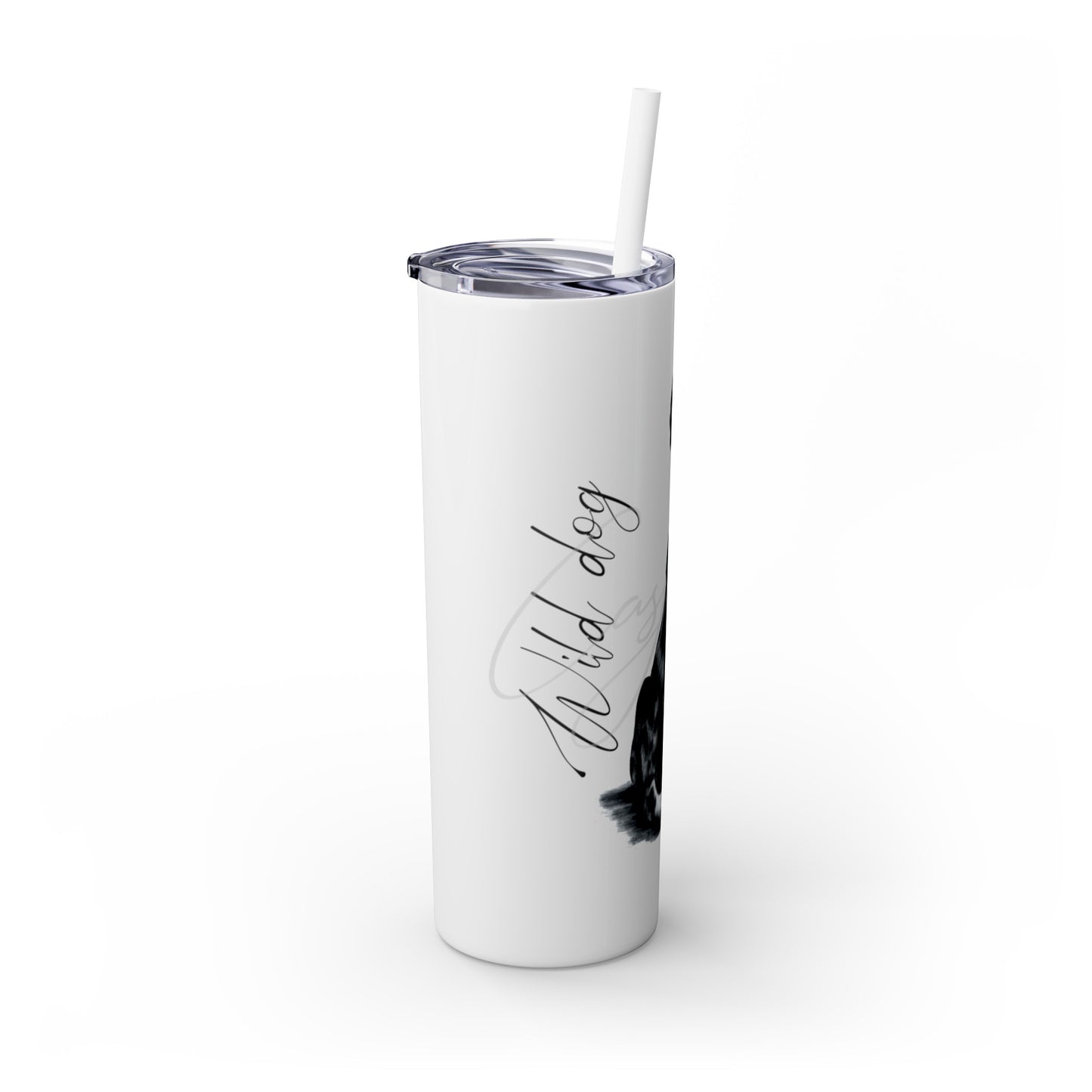 Wild dog 20oz Skinny Tumbler - Casjané du Plooy Art
