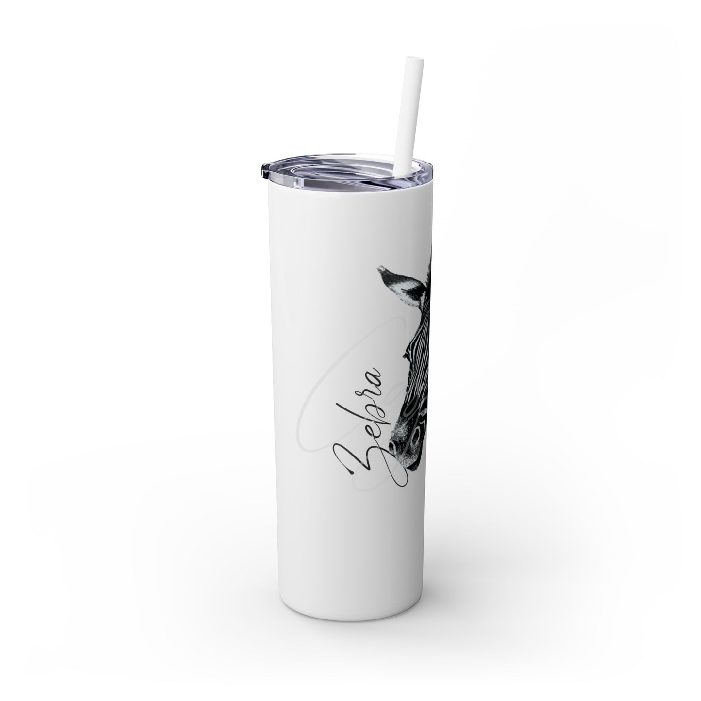 Zebra 20oz Skinny Tumbler - Casjané du Plooy Art