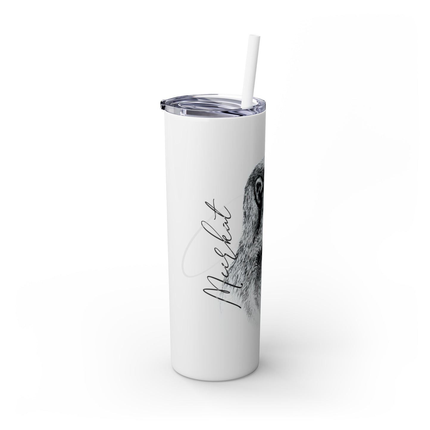 Meerkat 20oz Skinny Tumbler - Casjané du Plooy Art