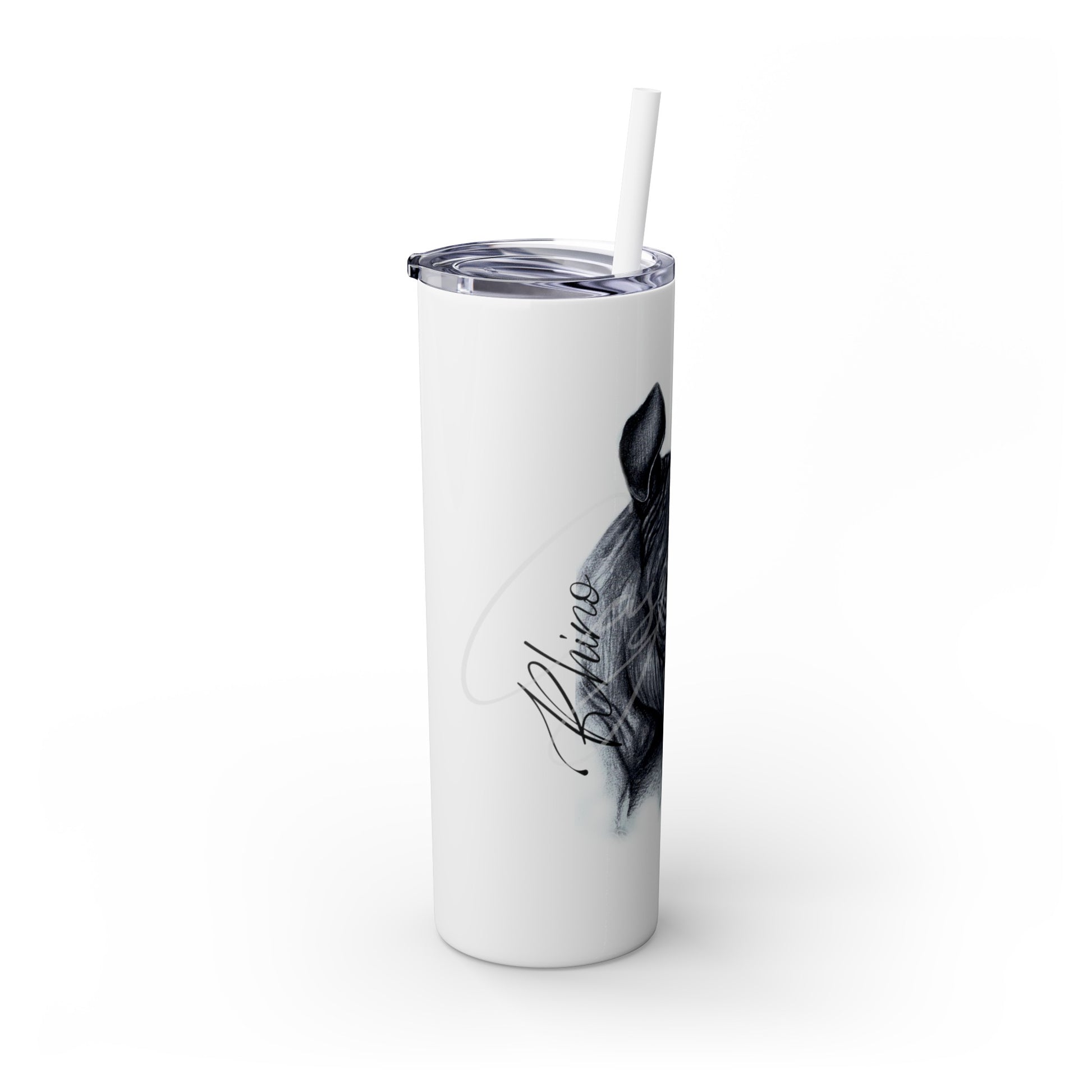 Rhino 20oz Skinny Tumbler - Casjané du Plooy Art