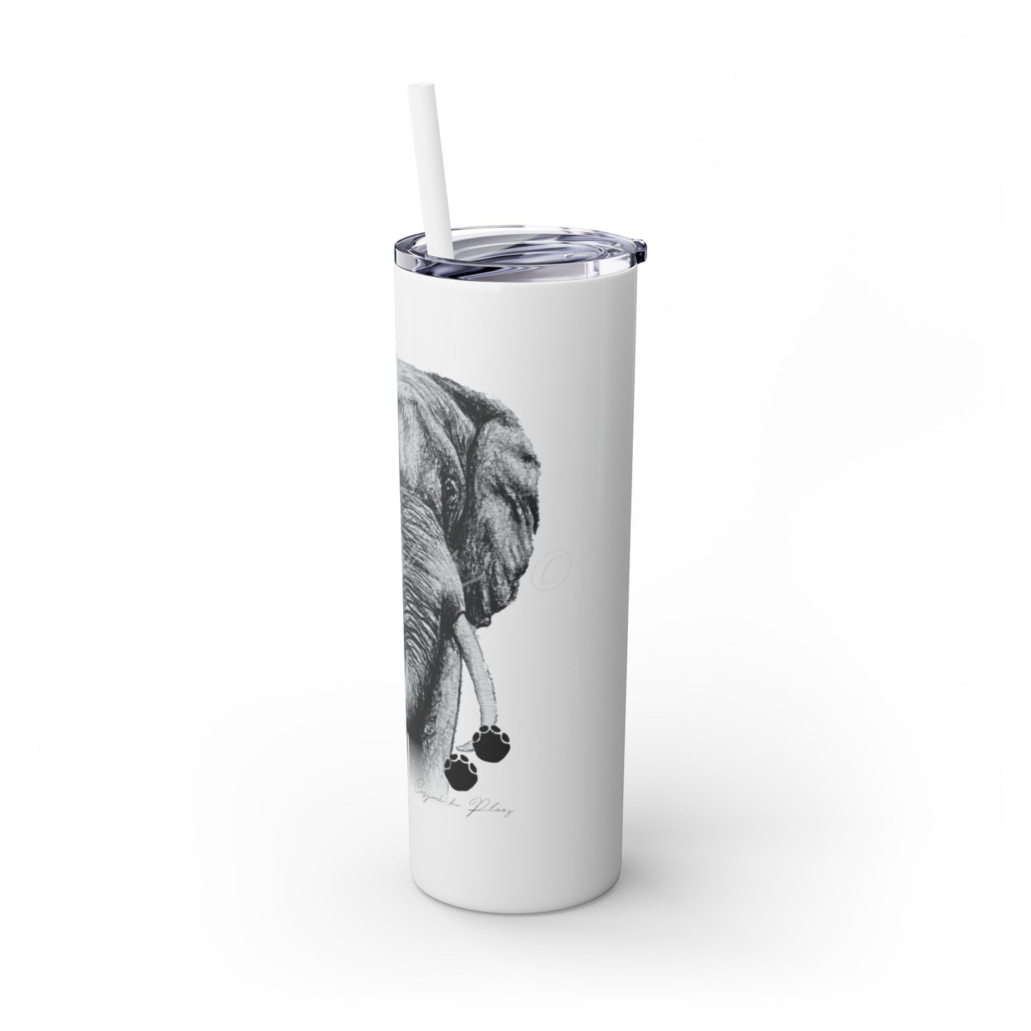Elephant 20oz Skinny Tumbler - Casjané du Plooy Art