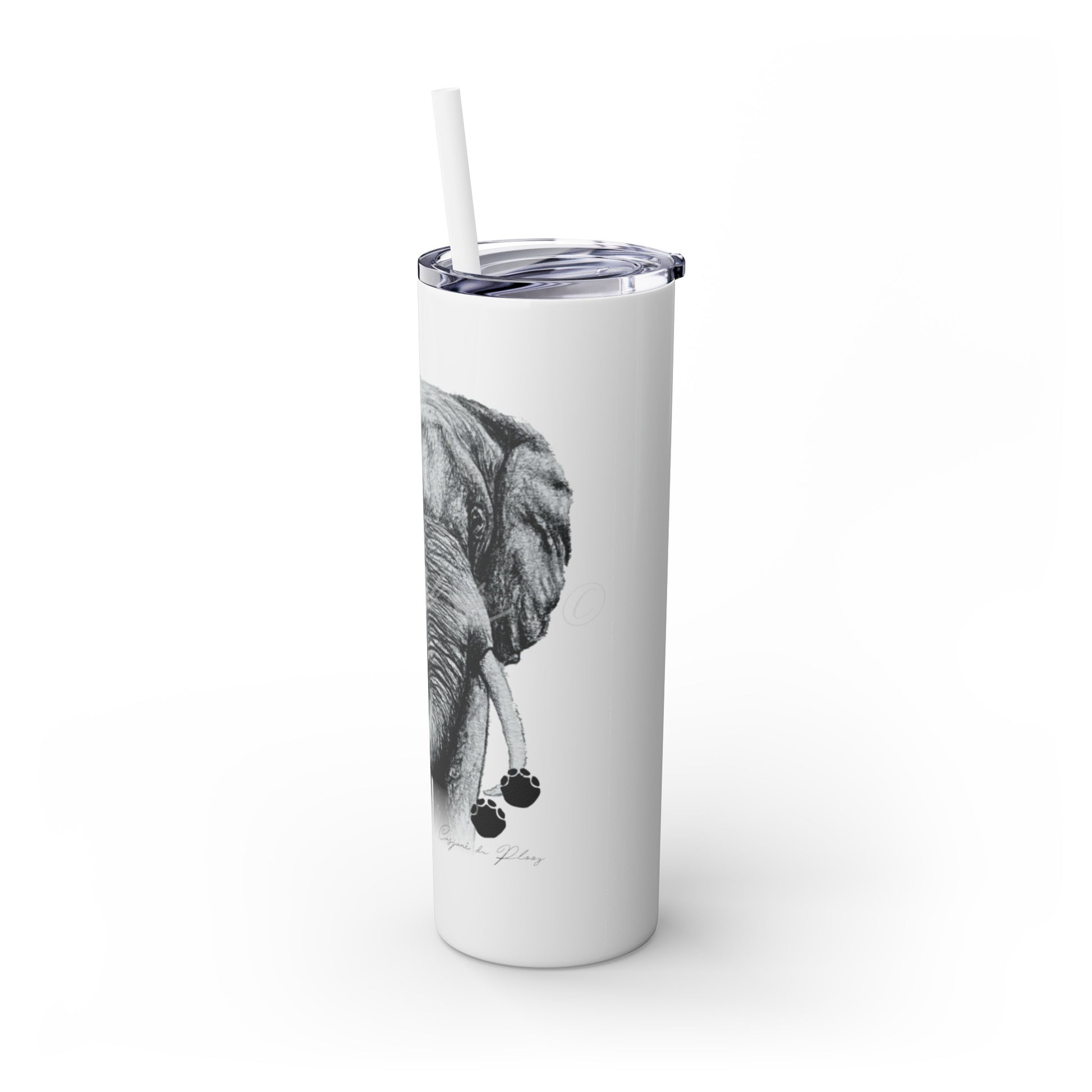 Elephant 20oz Skinny Tumbler - Casjané du Plooy Art