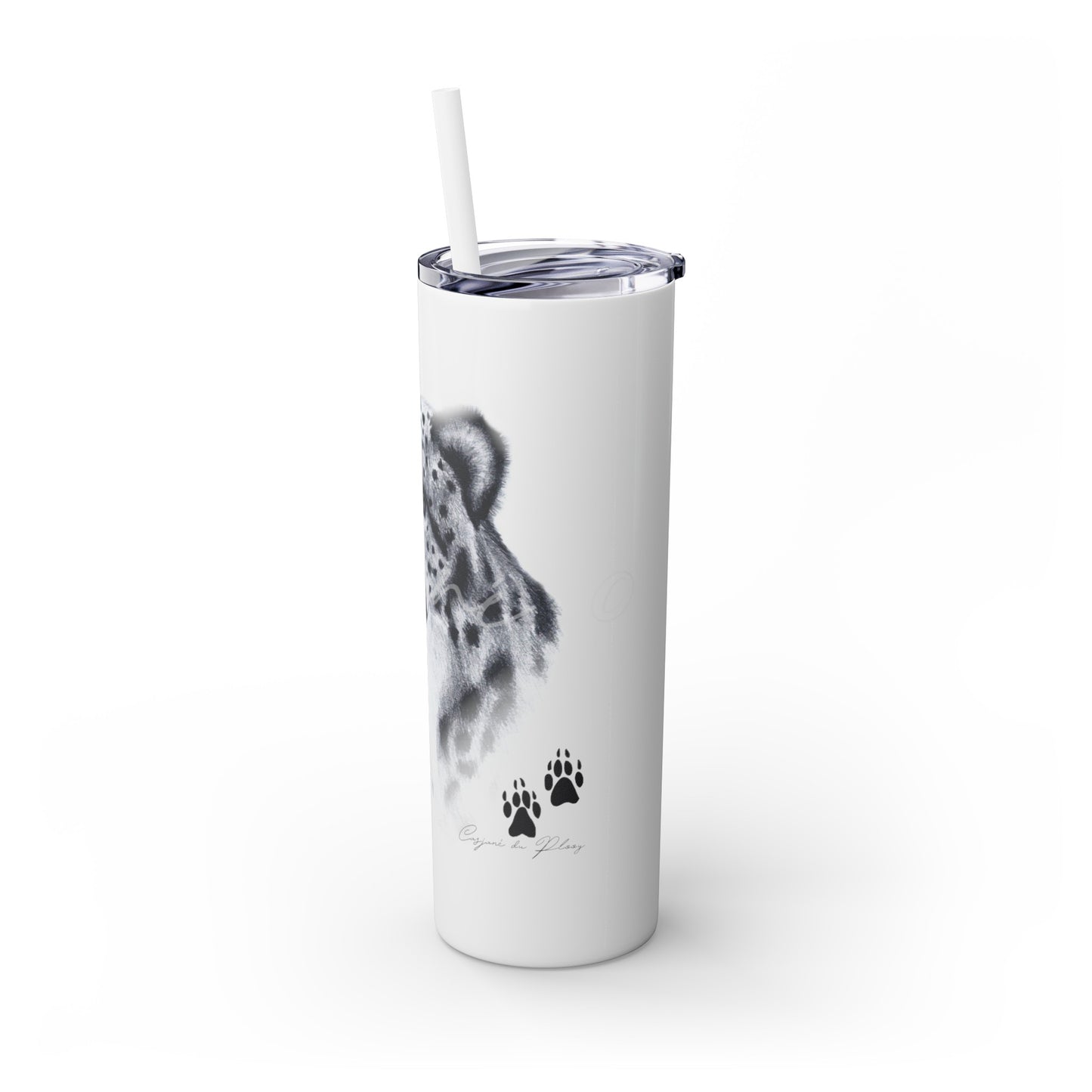 Cheetah 20oz Skinny Tumbler - Casjané du Plooy Art
