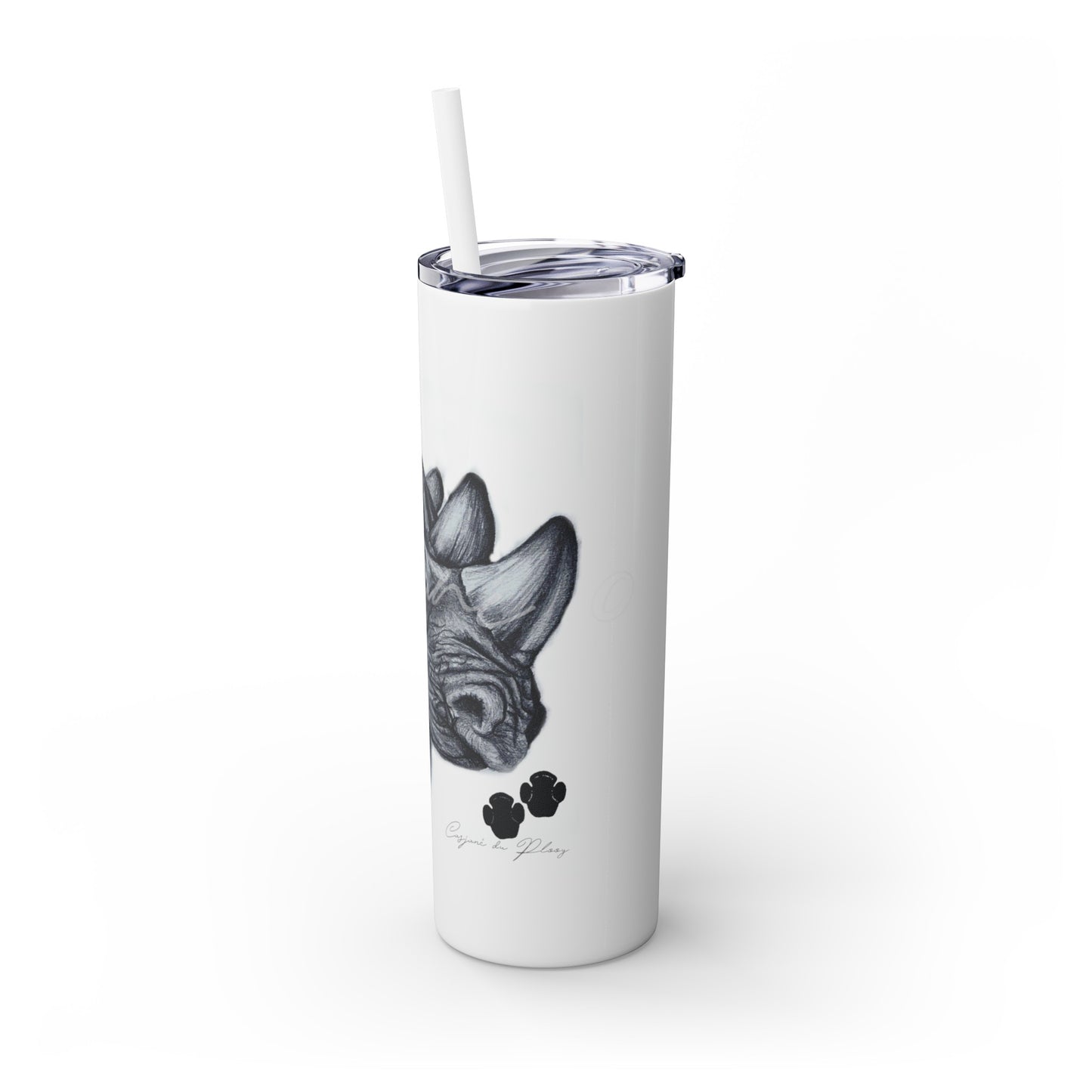Rhino 20oz Skinny Tumbler - Casjané du Plooy Art