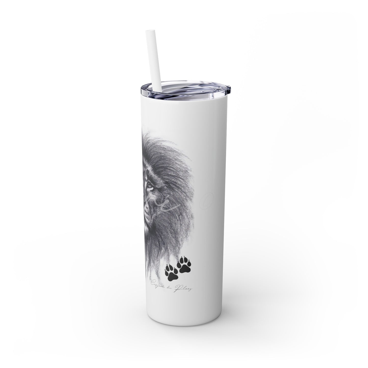 Lion 20oz Skinny Tumbler - Casjané du Plooy Art