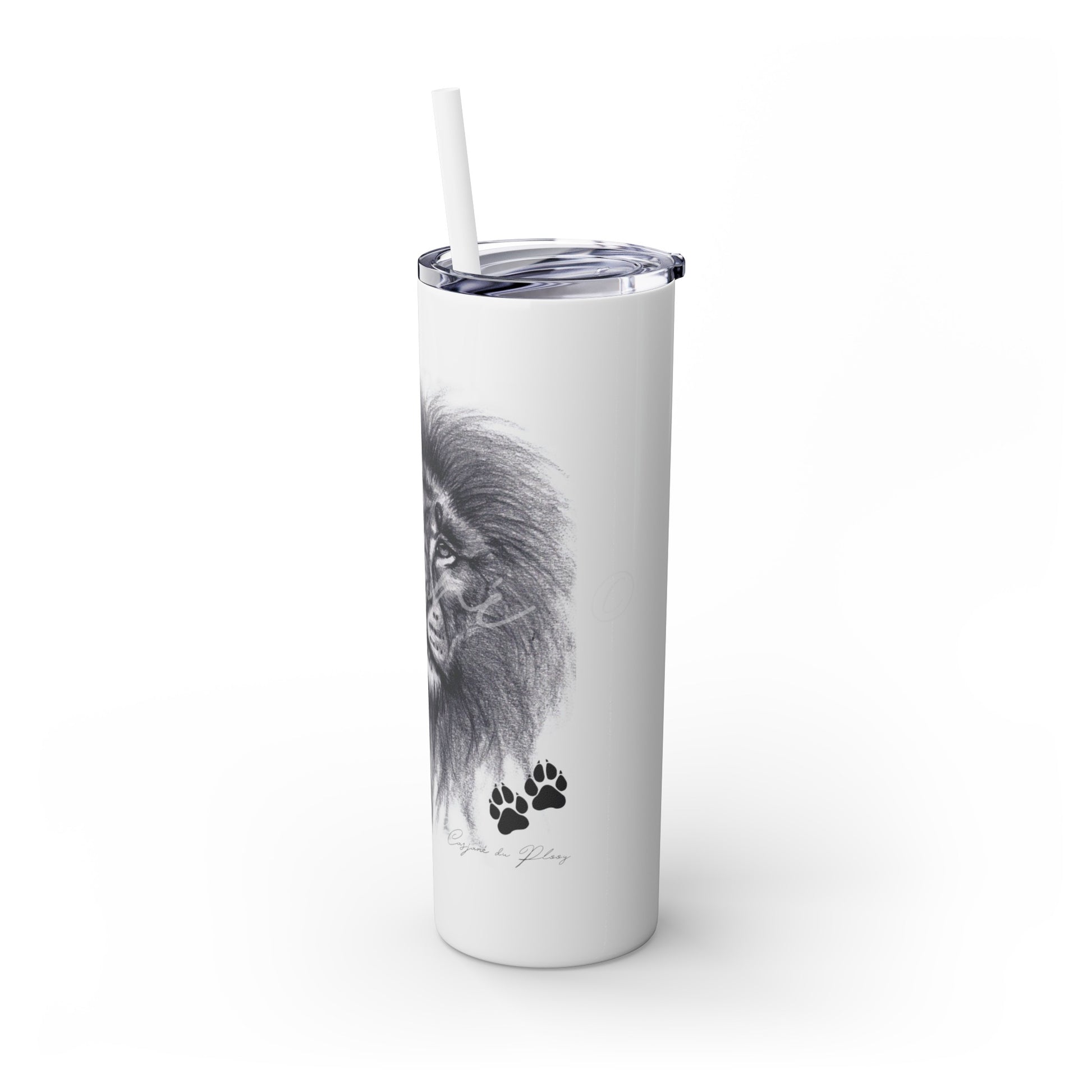 Lion 20oz Skinny Tumbler - Casjané du Plooy Art
