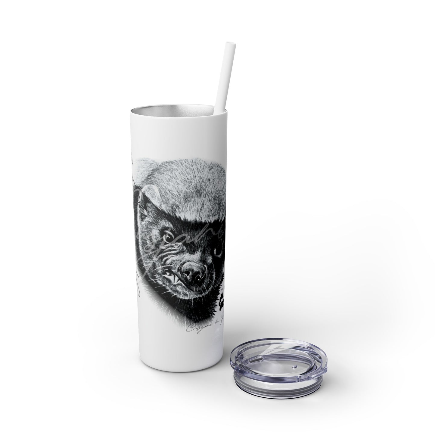 Honey Badger 20oz Skinny Tumbler