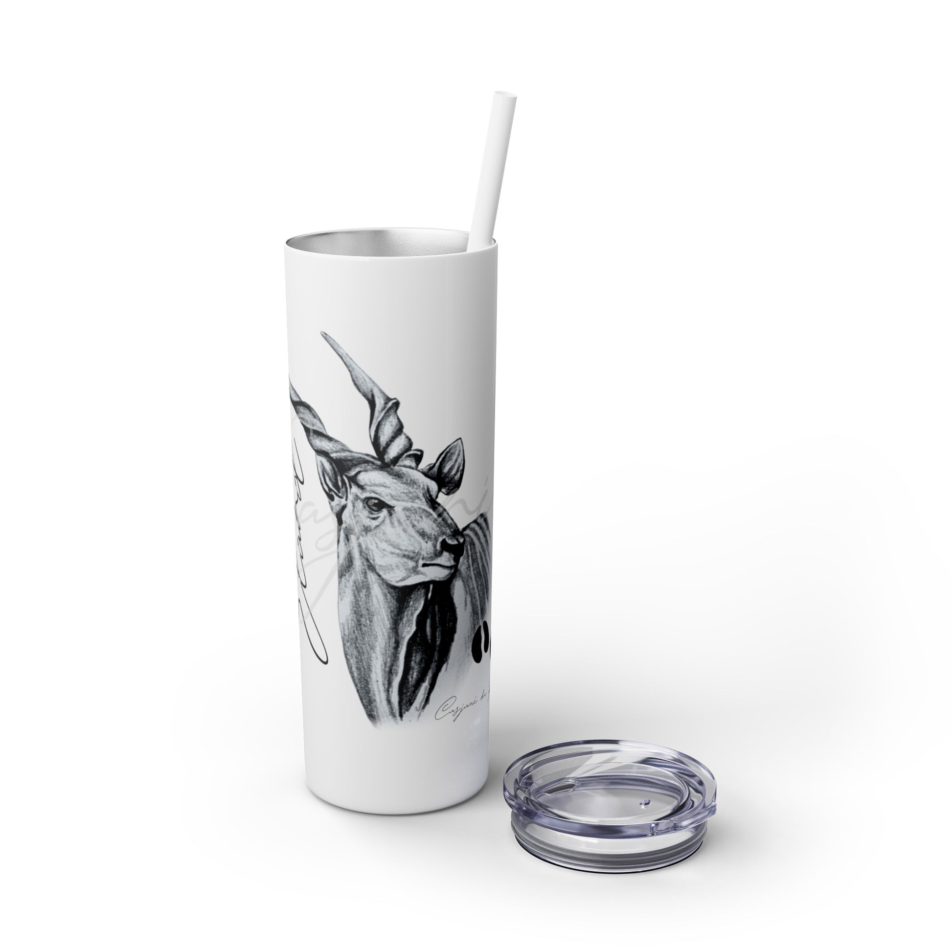 Eland 20oz Skinny Tumbler - Casjané du Plooy Art