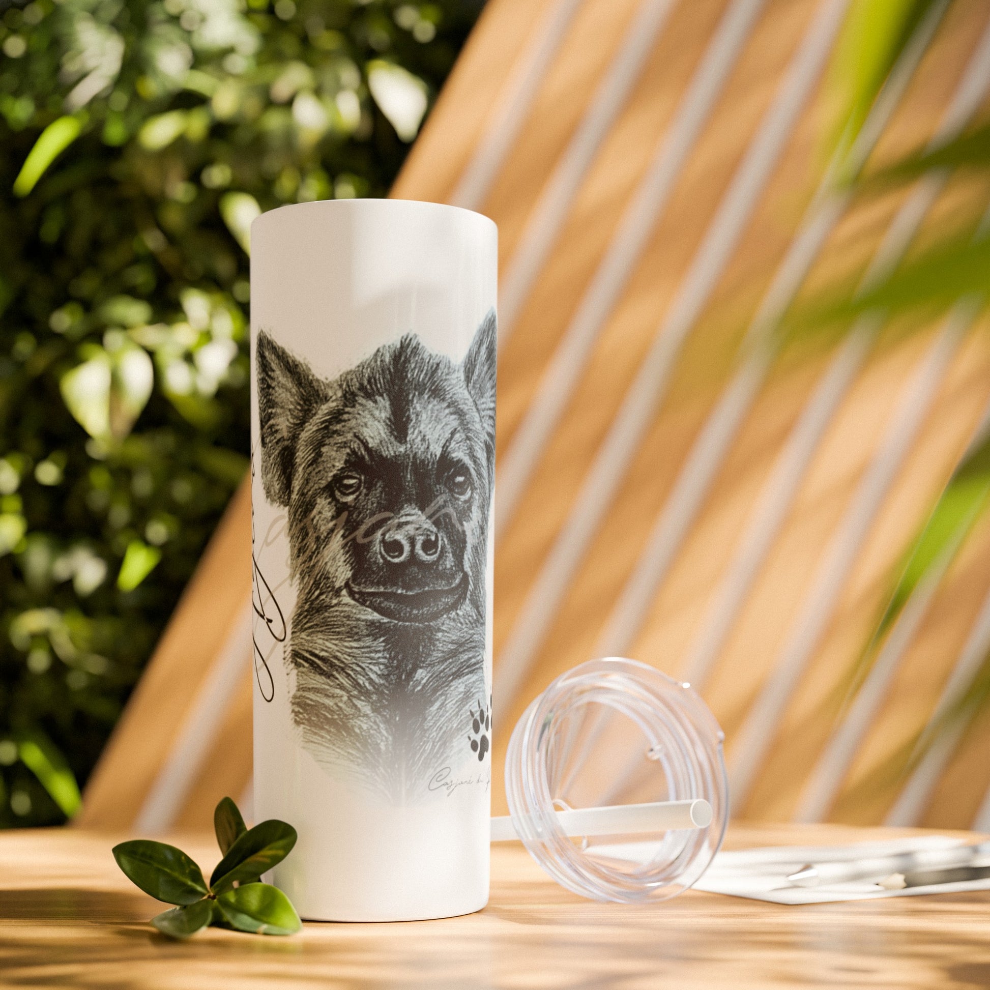 Hyena 20oz Skinny Tumbler - Casjané du Plooy Art