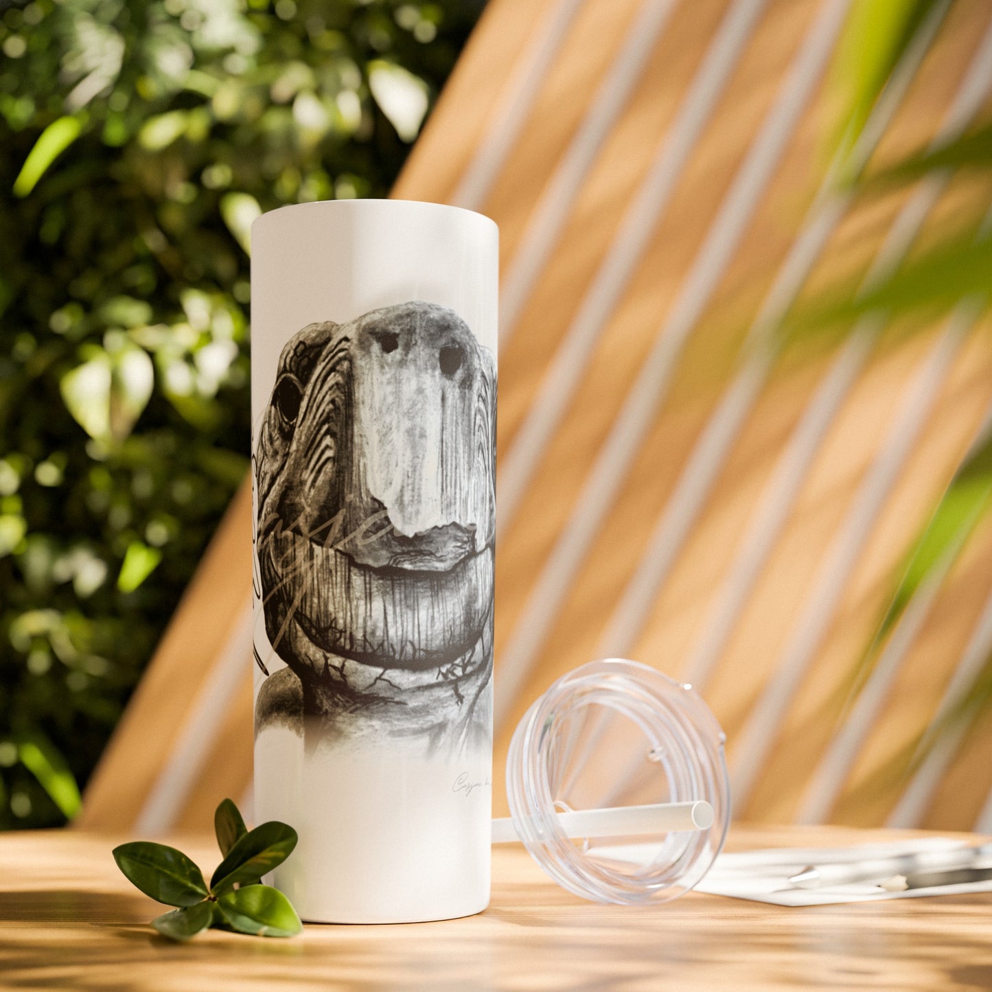 Tortoise 20oz Skinny Tumbler - Casjané du Plooy Art