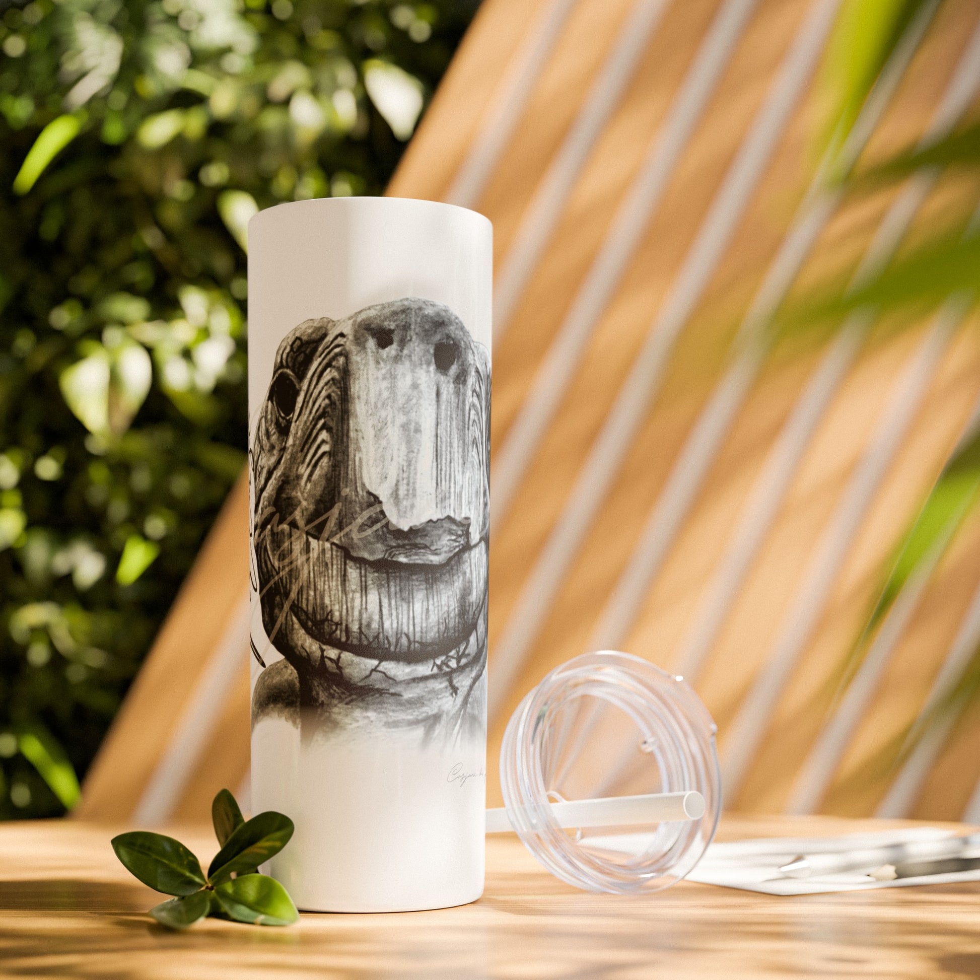 Tortoise 20oz Skinny Tumbler - Casjané du Plooy Art