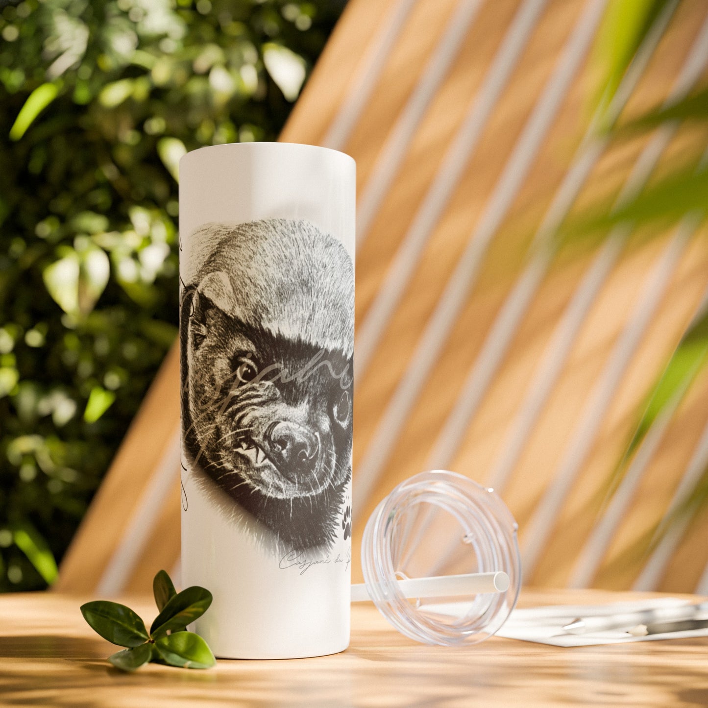 Honey Badger 20oz Skinny Tumbler